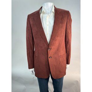 Weiss-Goldring Union USA Made Vintage Sports Coat Size 40 Brown Ultra Suede